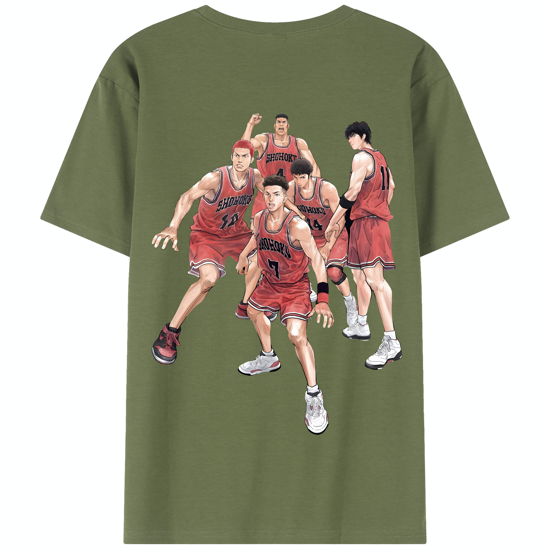 SLAM DUNK／スラムダンク 綿100％半袖Tシャツ（背面プリント）